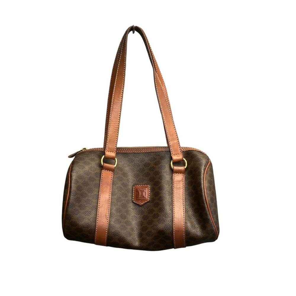 Celine Macadam Handbag Brown